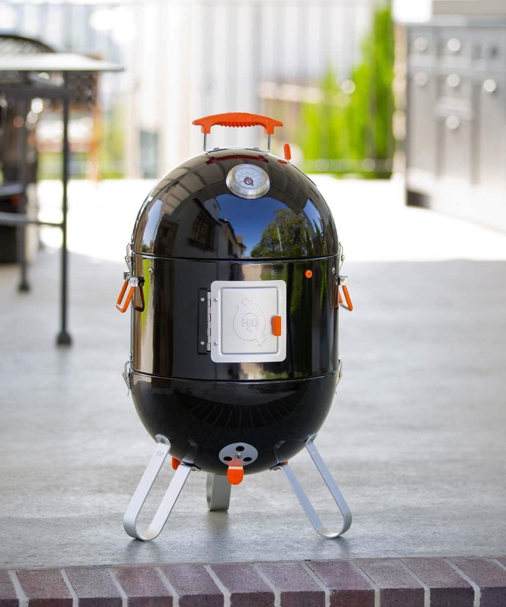 BBQ Smoker (Ranger V4) - 4In1 Charcoal Meat Smoker BBQ - Outdoor Smokers and Grills - BBQ with Smoker