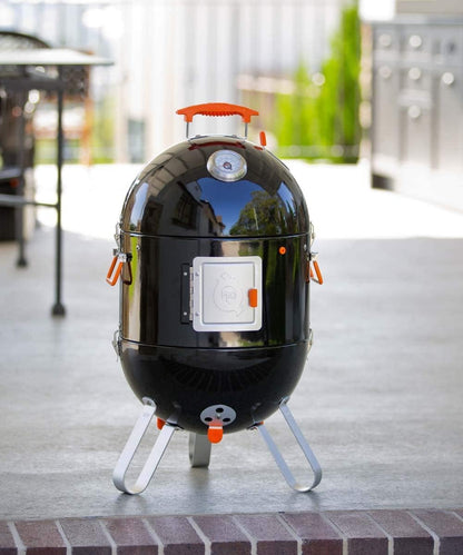 BBQ Smoker (Ranger V4) - 4In1 Charcoal Meat Smoker BBQ - Outdoor Smokers and Grills - BBQ with Smoker