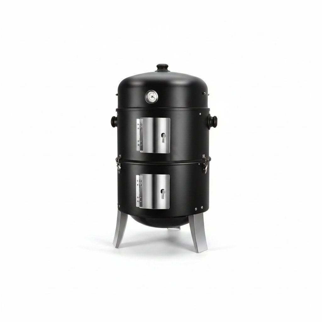 BBQ Charcoal Smoker for Meat: 16 Inch Heavy Duty 4 in 1 BBQ Charcoal Grills