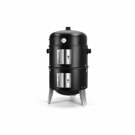 BBQ Charcoal Smoker for Meat: 16 Inch Heavy Duty 4 in 1 BBQ Charcoal Grills