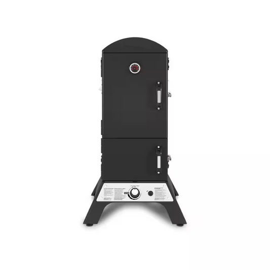 Smoke Vertical Propane Gas Smoker in Black